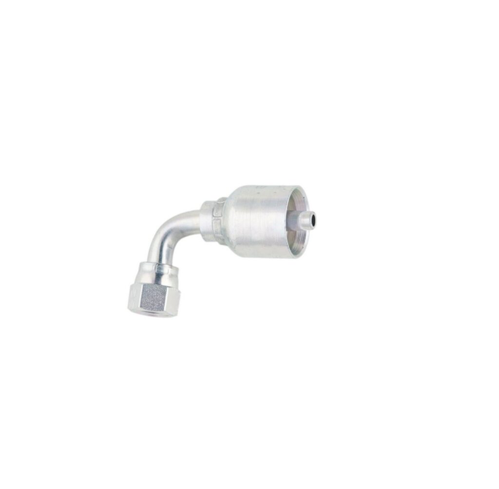 Female JIC 37° Swivel Elbow 90° Short Drop