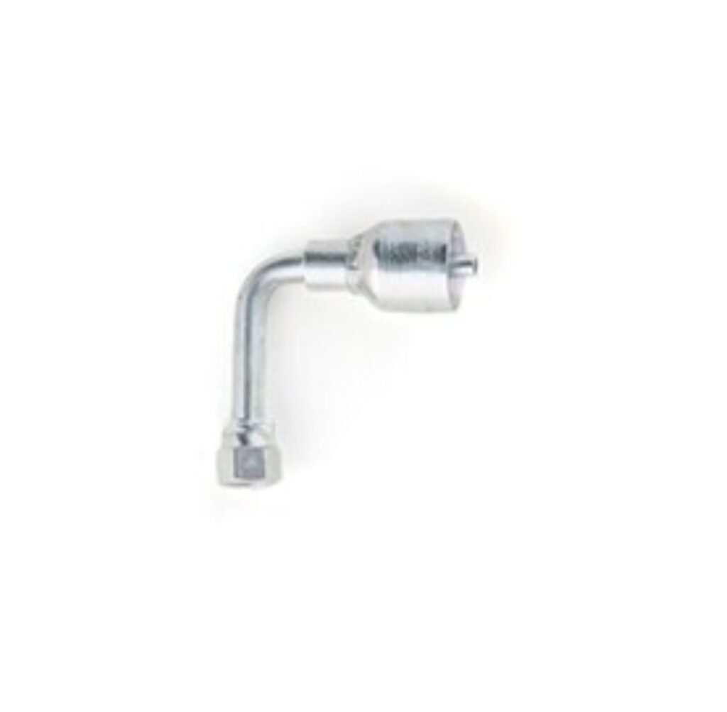Female JIC 37° Swivel Elbow 90° Long Drop
